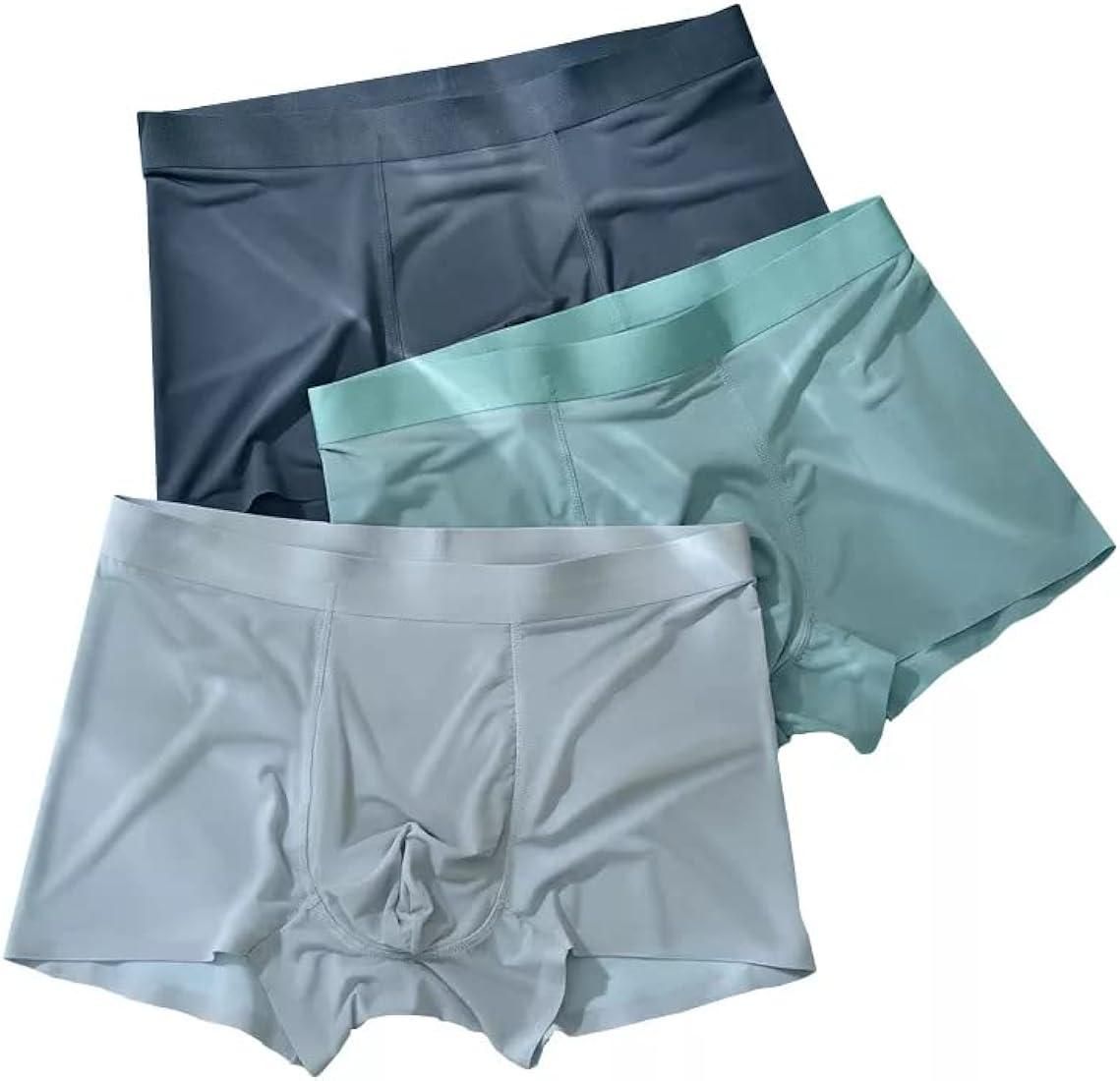 Comfy and Lightweight Men's Ice Silk Briefs Boxers (Pack of 5)