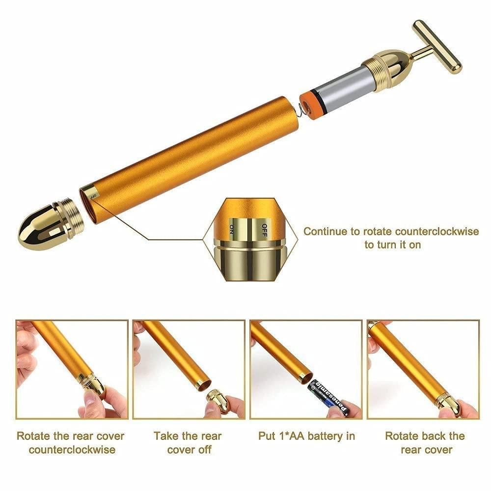 24K Gold Beauty Facial Massager - BEST OFFER TODAY !