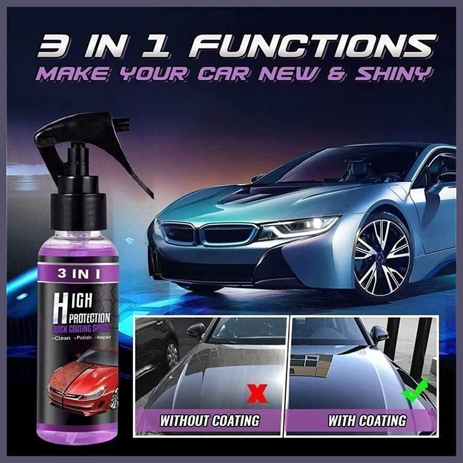 3 IN 1 HIGH PROTECTION CERAMIC COATING SPRAY – solution online